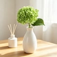 thumbnail image 1 of Artificial Hydrangea Flower, 49 cm Silk-Style Fake Bloom with Leaves, Realistic Home Wedding Table Centerpiece Decoration (1 Pack), Fade-Resistant, Water-Free, 1 of 6