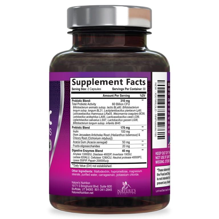 MyVita Silver Probiotic 9 Milliards CFU, 60 Capsules - Probiotiques Frais Et Intacts
