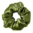 thumbnail image 3 of LILYSILK Gomas para el cabello de seda para prevenir el encrespamiento y la rotura, 100% seda de morera, sin daños, soportes de cola de caballo de seda elástica, 1 pieza, verde oscuro, 3 of 4