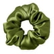 thumbnail image 3 of LILYSILK Gomas para el cabello de seda para prevenir el encrespamiento y la rotura, 100% seda de morera, sin daños, soportes de cola de caballo de seda elástica, 1 pieza, verde oscuro, 3 of 4