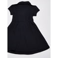 thumbnail image 4 of Nautica Vestido Polo de Manga Corta para niña, Lazo Frontal Azul Marino, 8-10, 4 of 7