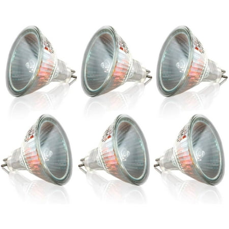 

EtroLighting [6 Pack] 12V 35W MR16 Halogen Light Bulb with Lens Cover Long Life WMT1132