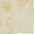 thumbnail image 3 of Fennco Styles Foil Print Snowflake Holiday Table Runner 16" W x 72" L - Gold Metallic Woven Table Cover for Home, Dining Room, Banquets and Christmas Décor, 3 of 3