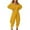 Yellow, variant on Womens EleganceSolid Color Jumpsuit Comfy V Neck Off Shoulder Long Sleeve Wide Leg Romper Baggy Club Sweatsuit Outfit