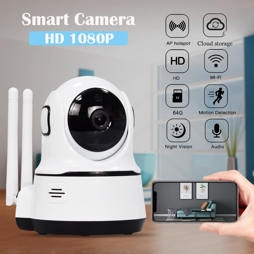 Indoor Security Camera Wireless WiFi HD 1080P Smart Home Surveillance System with 360 Degree Pan Tilt Remote Access Motion Detection and Two Way Audio for Baby Pet Monitor