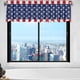 thumbnail image 5 of RKSTN blackout curtains Living Room Curtains, Flag Pattern With Stars And Translucent Stripes, For, Eyelets, 5 of 7