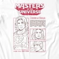 thumbnail image 3 of Masters Of The Universe Movie Heroes Of Eternia Team Info Women's T Shirt (White, S-XXL), 3 of 4