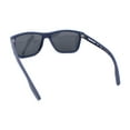 thumbnail image 4 of Mens Polarized Antiglare Rectangular Sport Horn Rim Agent Sunglasses Navy - Black, 4 of 4