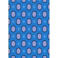 thumbnail image 1 of Ahgly Company Indoor Rectangle Patterned Blue Novelty Area Rugs, 2' x 4', 1 of 6
