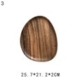 thumbnail image 1 of Wooden  Pastry Serving Plate Rectangle Food Dish Dried Fruit Tray Tableware, 1 of 10