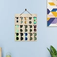 thumbnail image 5 of Felt Sunglasses Organizer 15-Slot Wall Hanging Sunglasses Storage Bag Eyewear Display Holder Stand Rectangle Polyester BurlyWood Color Eyeglass Container（19.6x15.7inch）, 5 of 5