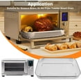 thumbnail image 4 of Air Fryer Basket Replacement for Nuwave Bravo XL Air Fryer Toaster Convection Oven, 11.7*9.7'' Non-stick Mesh Air Fryer Stainless Steel Basket Wire Rack Accessories Parts, Dishwasher Safe, 4 of 7
