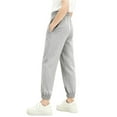 thumbnail image 6 of fnnxnal Breathable 100% Cotton Boys Jogger Pants - Gray, Elastic Waist with Side Pockets & Cuffed Ankles, Durable Active Play Pants for Kids 3-12,Size 2-3T, 6 of 6