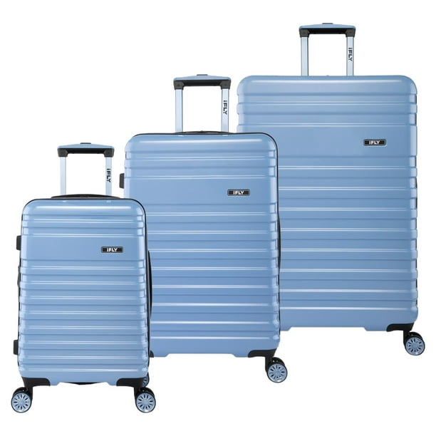 iFLY Hardside Luggage Spectre Versus 3 Piece Set, 20" CarryOn Luggage, 24" Checked Luggage and