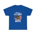 thumbnail image 2 of US Army Proud Wife - Proud Wife Of A US Army Veteran Flag T-Shirt, 2 of 2