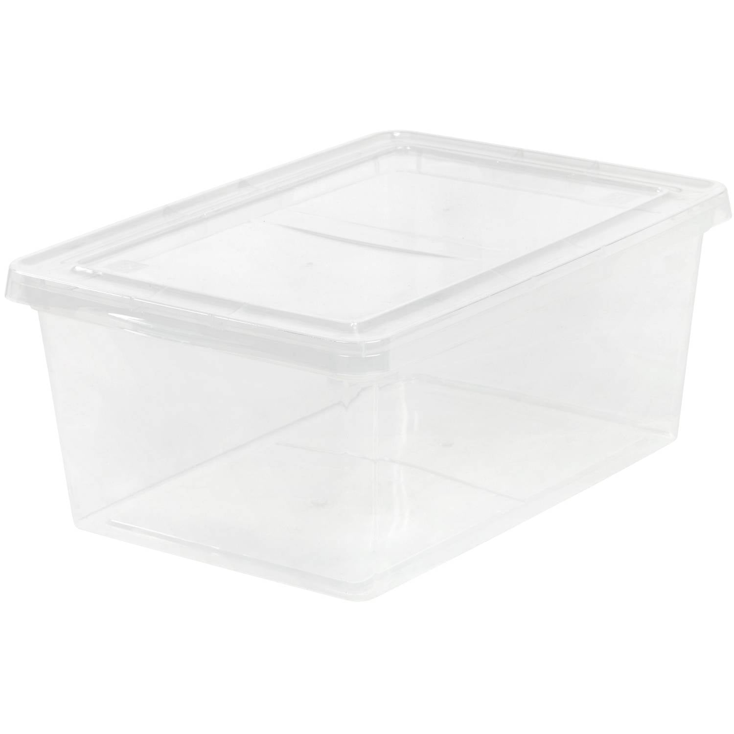IRIS USA 17 Quart Plastic Storage Box, Clear, 1 Pack