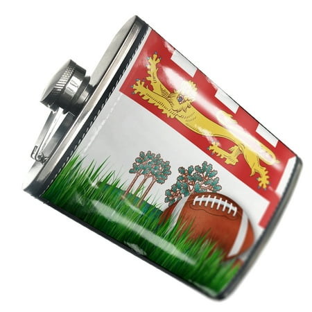 

NEONBLOND Flask Football with Flag Prince Edward Island region Canada
