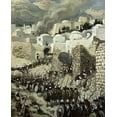 thumbnail image 2 of Tissot, James 26x31 Black Ornate Wood Framed with Double Matting Museum Art Print Titled - Taking of Jericho, 2 of 4