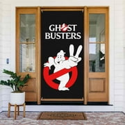 Ghostbusters Door Cover Decorated Banner Tapestry Home Decoration Holiday Party Supplies Door Banner Porch Sign Banner 72.8 x 35.4 Inch