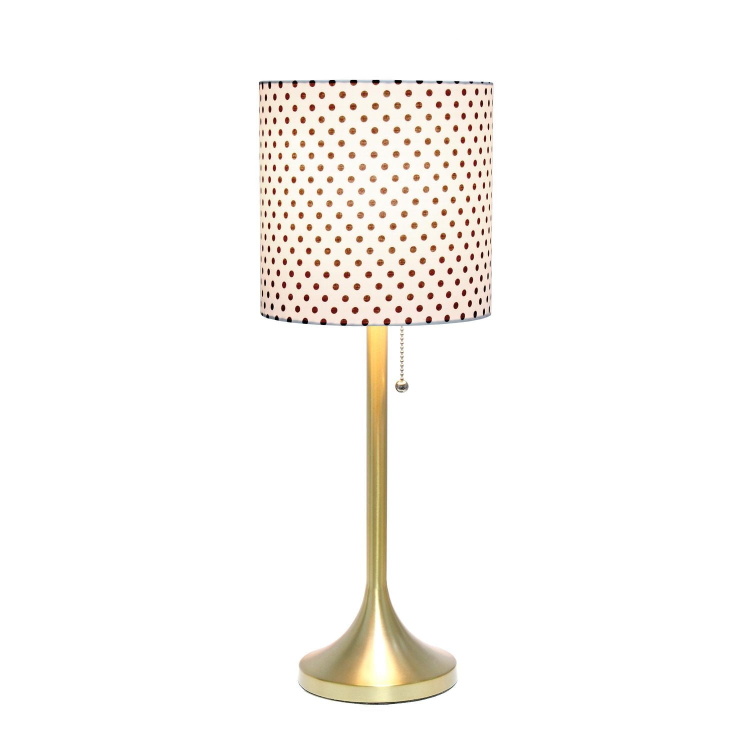 Lampe de table conique Simple Designs avec abat-jour en tissu