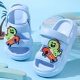 thumbnail image 2 of Ulanda Kids Summer Clogs Boys Girls Slide Sandals Adjustable Toddler Indoor Outdoor Slippers Children Beach Pool Shoes (Sky Blue, 2), 2 of 8