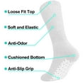 thumbnail image 4 of 12 Pack Men Women Anti Slip Grip Non Skid Crew Cotton Diabetic Socks For Home Hospital, 4 of 6