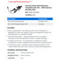 thumbnail image 2 of Steering Column Shift Mechanism - Compatible with 2001 - 2006 Chevy Silverado 3500 2002 2003 2004 2005, 2 of 2