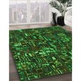 thumbnail image 3 of Ahgly Company Machine Washable Indoor Rectangle Transitional Dark Forest Green Area Rugs, 7' x 9', 3 of 7
