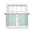 thumbnail image 6 of White Daisy Farmhouse Sheer Curtains for Living Room Bedroom Pastoral Botanical Floral Sheer Curtains 45 Inch Long 2 Panels Set Light Filtering Curtain Window Treatments Drapes for Dining Room, 6 of 6