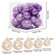 thumbnail image 3 of Ofertas Únicas, Adornos navideños de bolas perladas para fiestas Decoración para árbol de Navidad Bolas navideñas perladas de color caramelo Akmoler, 3 of 8