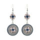 thumbnail image 2 of Pendientes para mujer, regalos para mujer, diseño de flor redonda, estilo bohemio, creativo, vintage, con borlas y gotas de agua talladas, reloj inteligente., 2 of 5