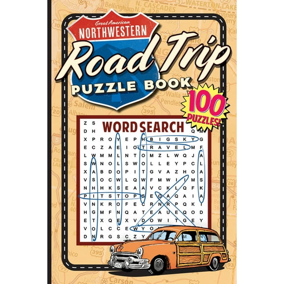 Grab a Pencil Press Great American Northwestern Road Trip Puzzle Book, (Paperback)