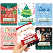 Big Dot of Happiness Merry Christmas Cards - DIY Assorted Holiday Party Cash Holder Gift - Funny Money Cards - Set of 6