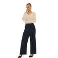 thumbnail image 5 of FUNYYZO Fall Women Long Trousers Elastic Wasit High Rise Work Pants Solid (Regular Legnth), 5 of 6