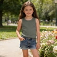 thumbnail image 6 of Posijego Kids Tank Tops for Boys Girls Ribbed Basic Tank Tops Sleeveless Shirts Slim Basic Undershirts Toddlers 1-13 Years, 6 of 8