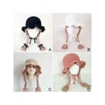 thumbnail image 2 of Cute Idyllic Handmade Knitted Baby Girl Twist Braid Hat Infant Wigs Princess Hat, 2 of 2