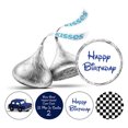 thumbnail image 1 of Darling Souvenir Lil Man is Turning 2nd Birthday Stickers chocolate Labels 190 Pcs-Navy Blue, 1 of 2