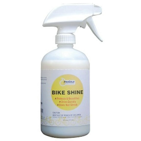 Pro Gold Bike Shine Spray Bottle 16 oz Dust And Dirt Repelling Coating