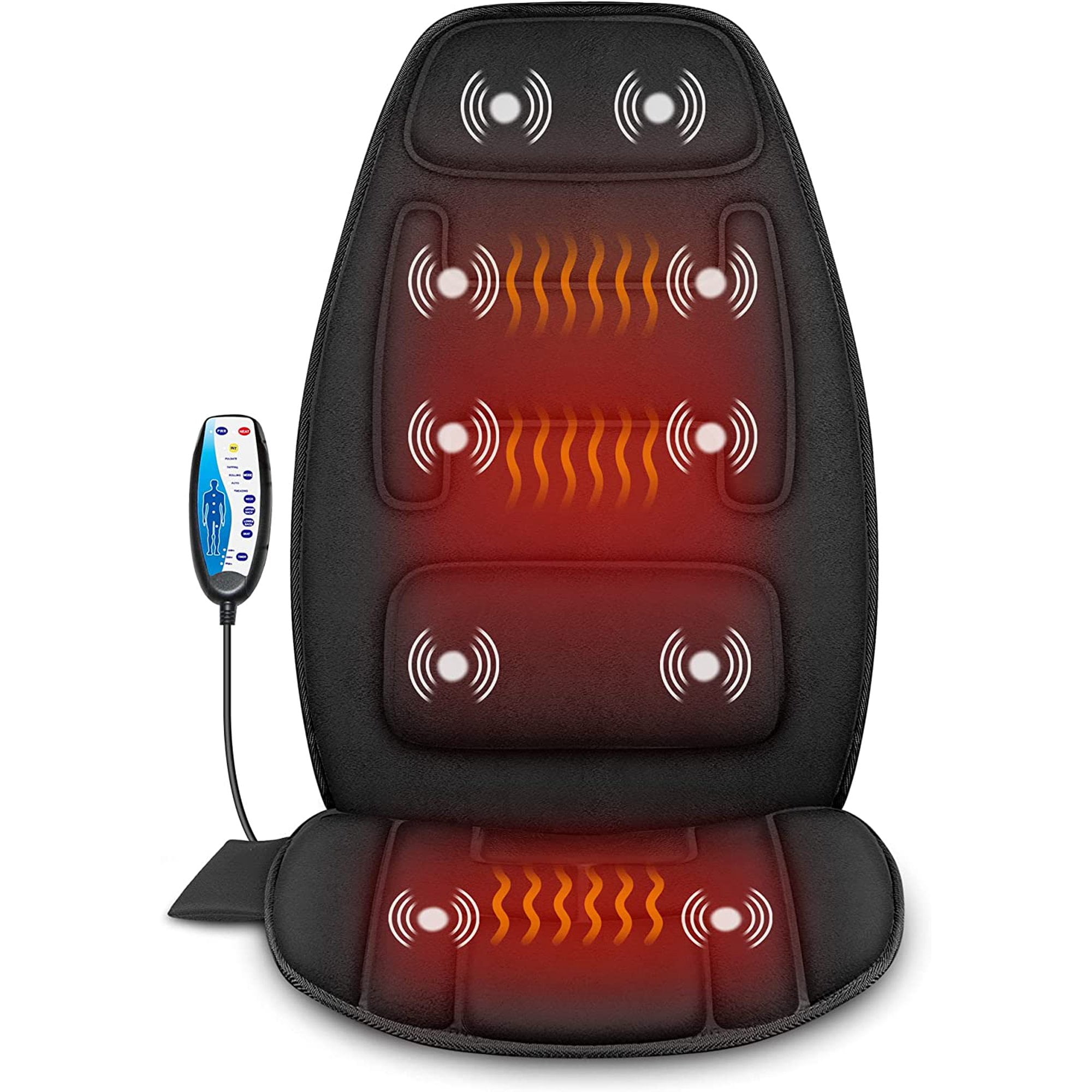 Skyland Seat Back Massager with Heat – SnapZapp