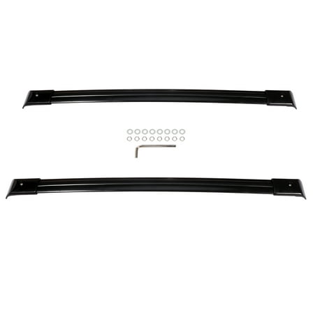 CCIYU Cargo Racks for Honda Odyssey 2005-2010 Rooftop Luggage Canoe Kayak Carrier Rack Black Roof Rack Cross Bar - Fits Side Rails Models ONLY