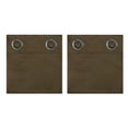thumbnail image 3 of MDS Blackout Curtains for Living Room and Bedroom Thermal Insulated Grommet Room Darkening Draperies 2 Panels (Mocha 52x63), 3 of 7