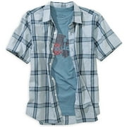 Faded Glory - Boys' Plaid Shirt and Graphic Tee Set