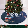 thumbnail image 6 of FMSHPON American Flag Tree Skirt Independence Day Xmas Christmas Tree Skirt Stand Mat for Holiday Party Decoration Indoor Outdoor 36 inches, 6 of 6