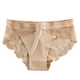 thumbnail image 1 of Gibobby Calzoncillos de encaje para mujer Moda de mujer Sexy Mediados de cintura Ropa interior Calzoncillos a rayas de color Ropa interior de encaje Bragas de mujer(Caqui,CH), 1 of 5