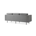 thumbnail image 4 of Pemberly Row Mid-Century Contemporary Fabric Sofa in Gray Finish, 4 of 6