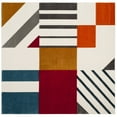 thumbnail image 6 of SAFAVIEH Hollywood Becky Abstract Area Rug, Ivory/Peacock Blue, 8' x 10', 6 of 8