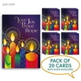 thumbnail image 3 of Religious Christmas Cards - Love, Joy, Peace, pack of 20, 5x7in, Printed in England, with Envelopes and Bible verse Inside, by Just Cards Direct, 3 of 7