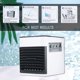 thumbnail image 5 of Mini aire acondicionado portátil, ventilador, humidificador de aire evaporativo silencioso, USB, acondicionador personal, 3 velocidades, LED, noche, refrigerador de oficina, humidificador, purificador, 5 of 10