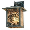 thumbnail image 2 of Meyda Tiffany 40725 Seneca Lotus Leaf And Dragonfly 14" Tall Wall Sconce - Verdigris, 2 of 4