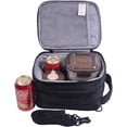 thumbnail image 2 of MIER Insulated Lunch Box Bag Expandable Lunch Pack, Black, 2 of 7
